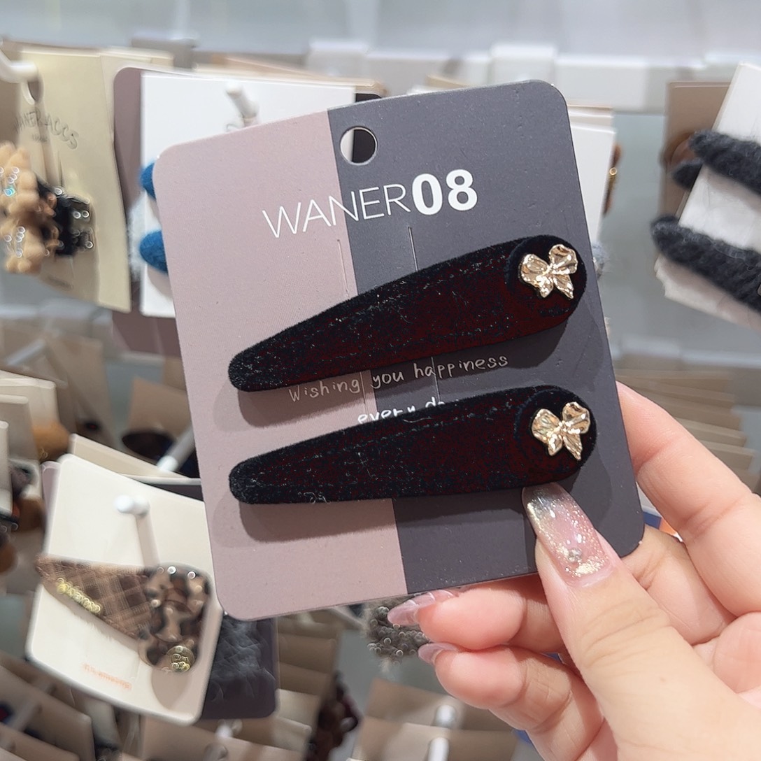 非金属金色蝴蝶结黑掰掰一对
