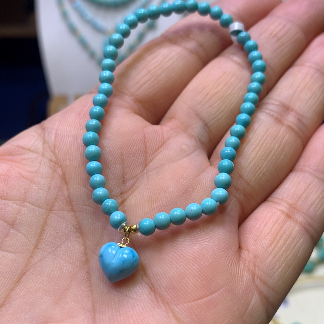 绿松石18K金镶嵌单圈