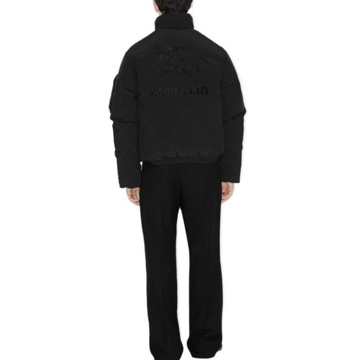 未使用 BURBERRY/博柏利 7645/拉链高领含鹅绒羽绒服夹克外套/S码