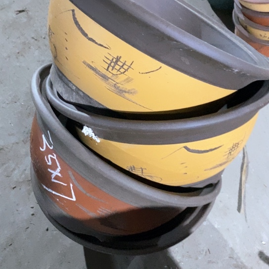 紫砂花盆110-4。35-17