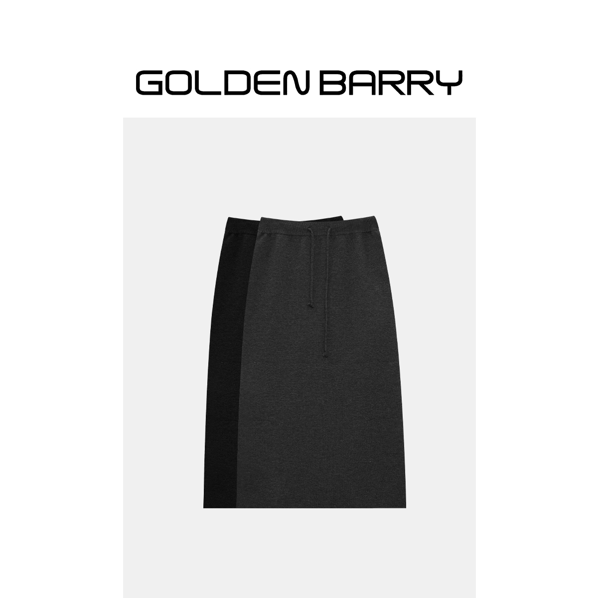 GOLDENBARRY|314046直筒半身毛织裙