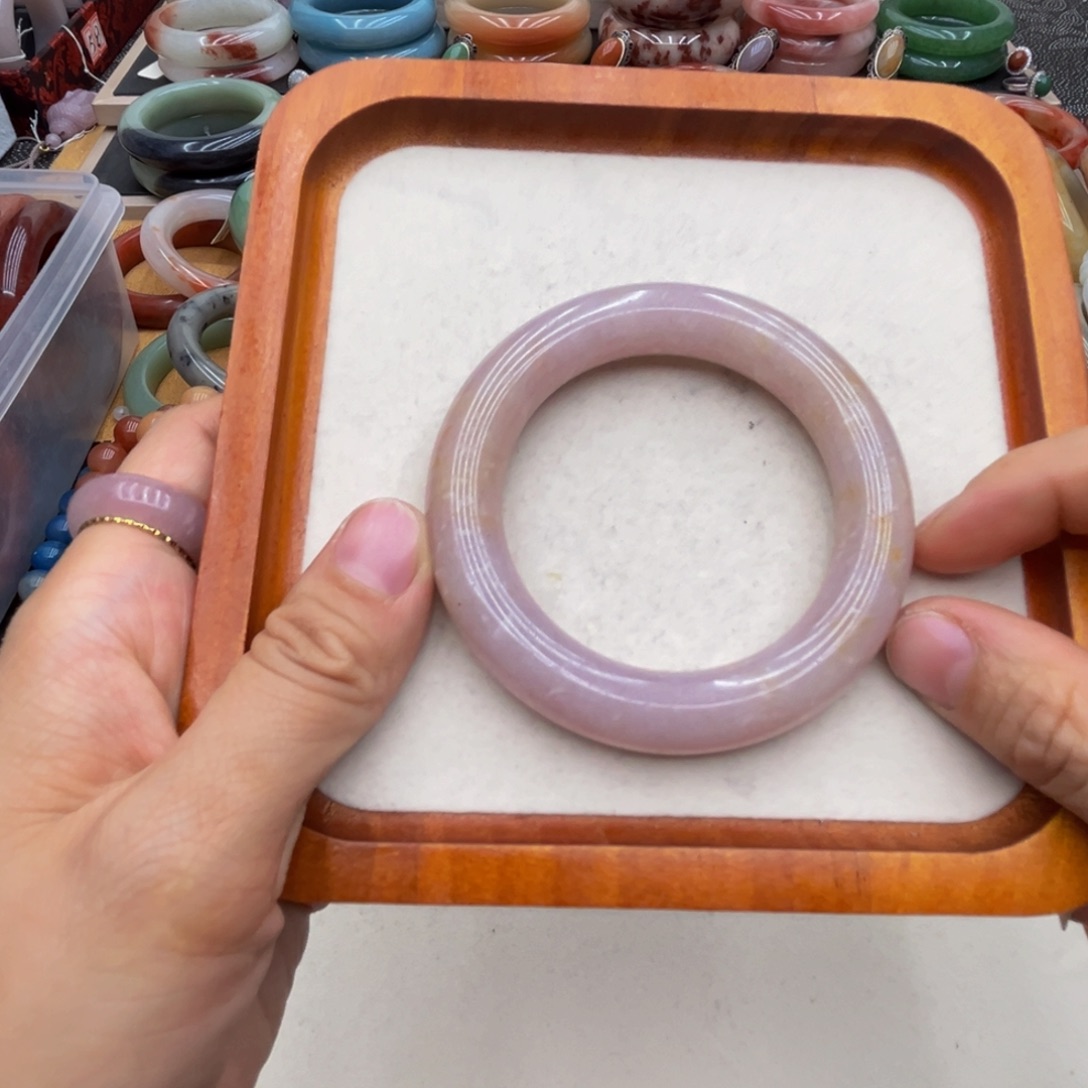 石英质玉未镶嵌圈口52