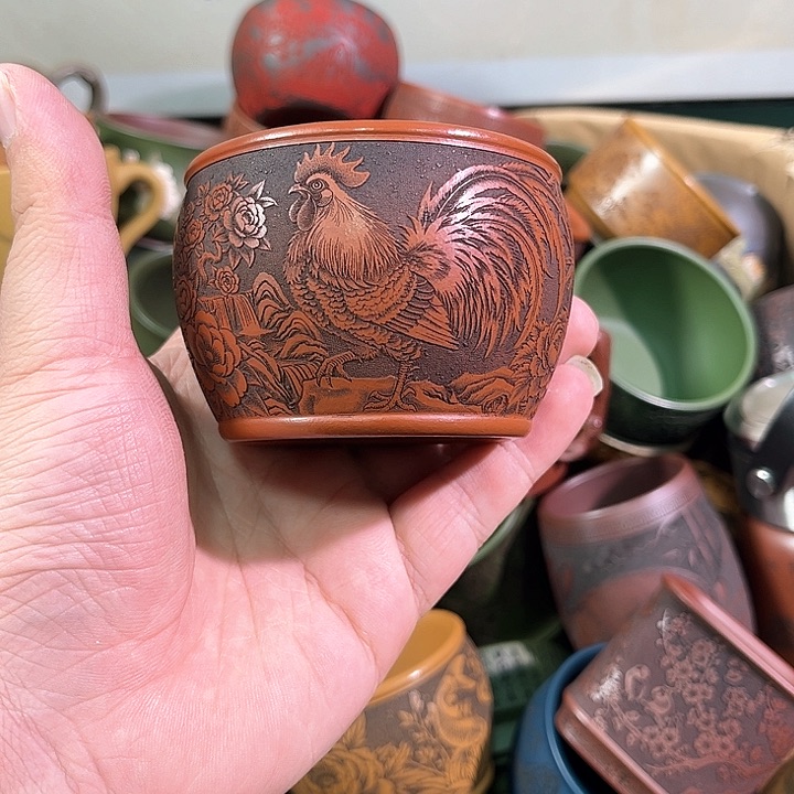 茶杯紫砂全手工紫砂主人杯