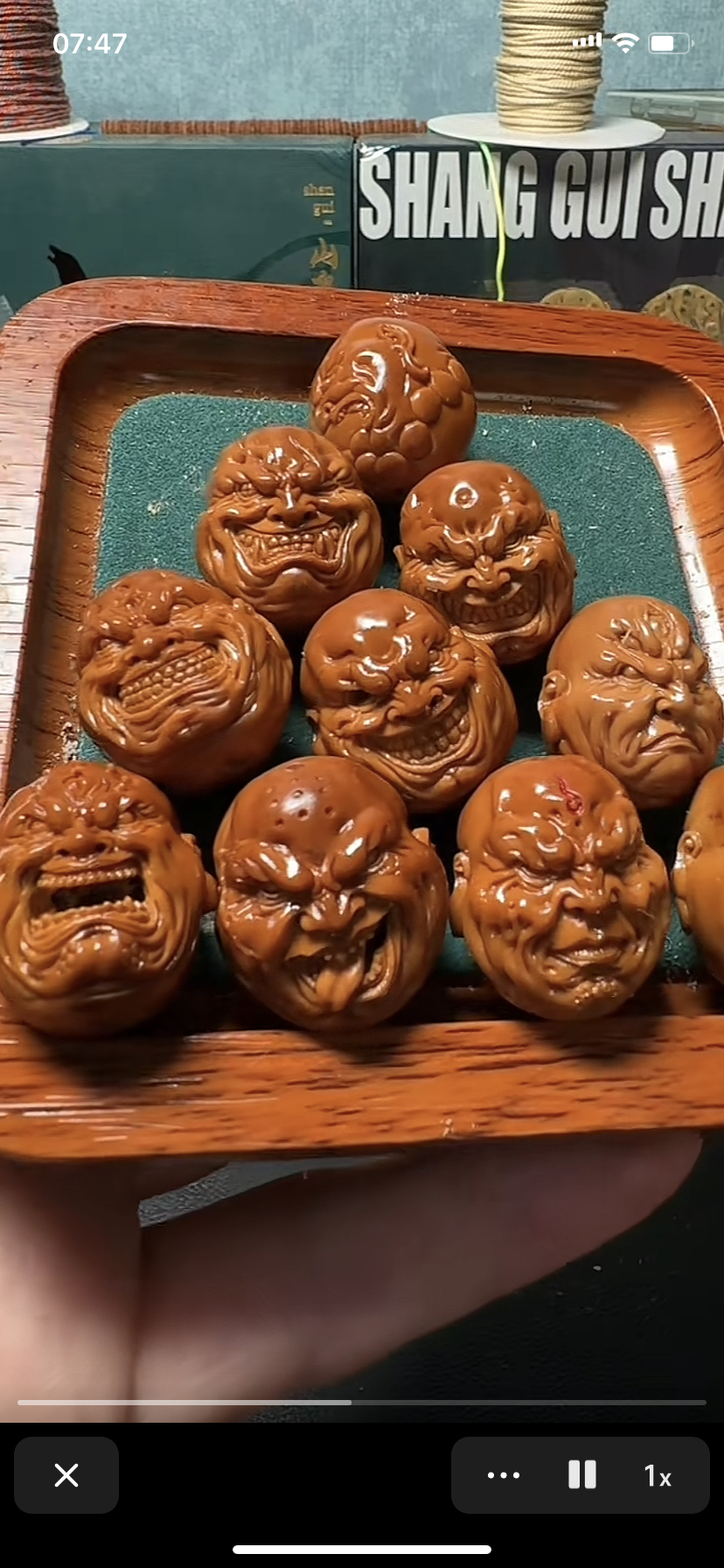 纯手工雕刻大尺寸向死而生恶僧佛爷橄榄核雕