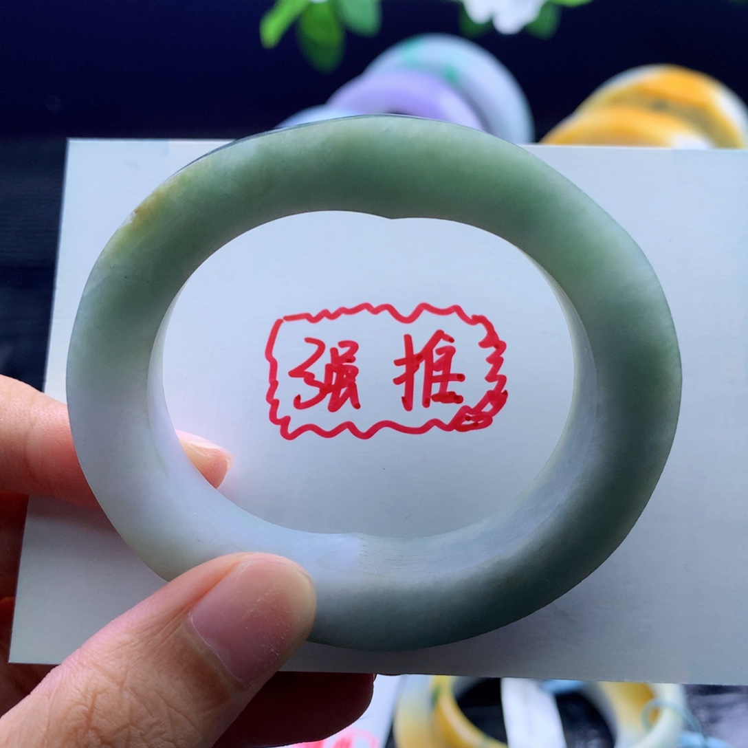 定制翡翠未镶嵌翡翠手镯50-55贵妃
