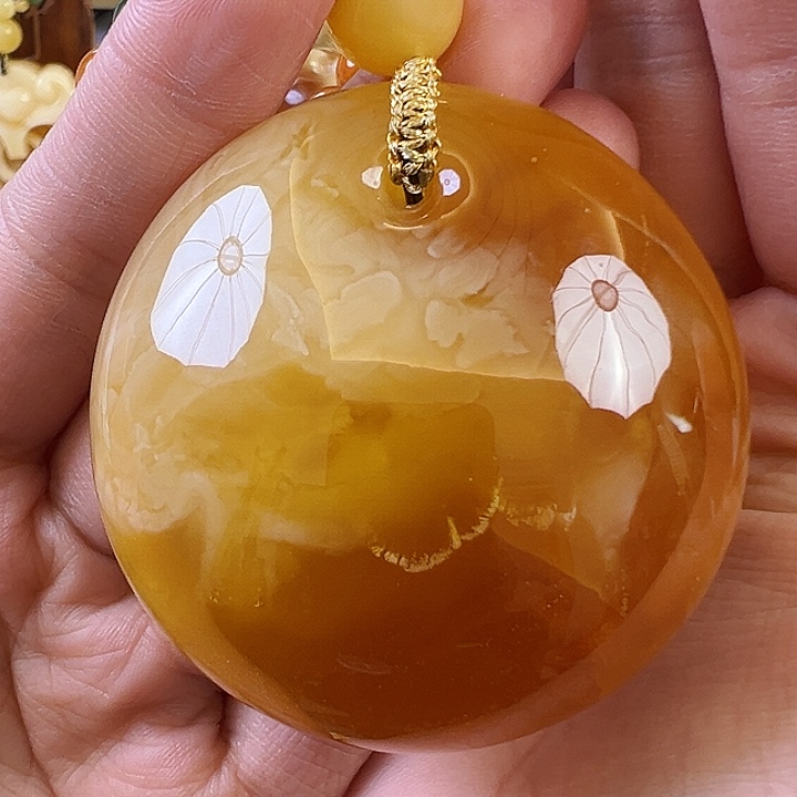 蜜蜡颈饰未镶嵌蜜蜡