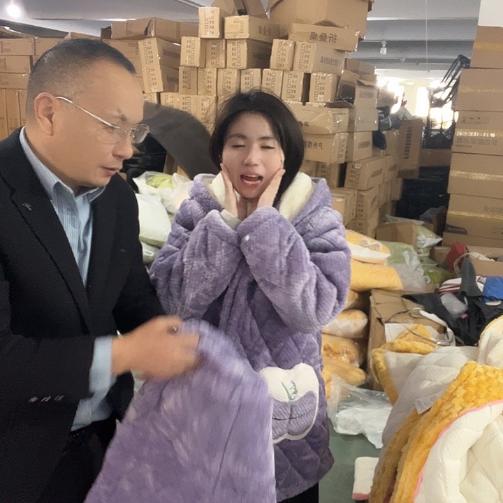 紫色系加厚睡衣套装