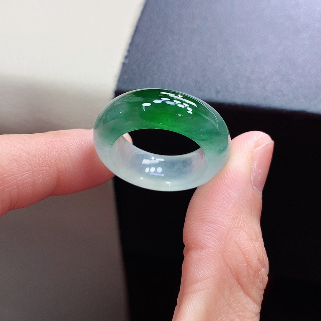 未镶嵌戒指翡翠14-15号