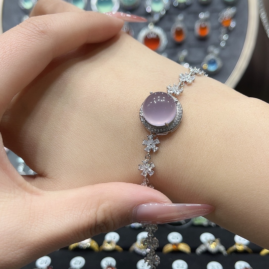 山***版烟晶戒指银S925镶嵌