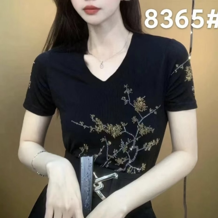 2025新款百搭显瘦弹力网纱V领单衣