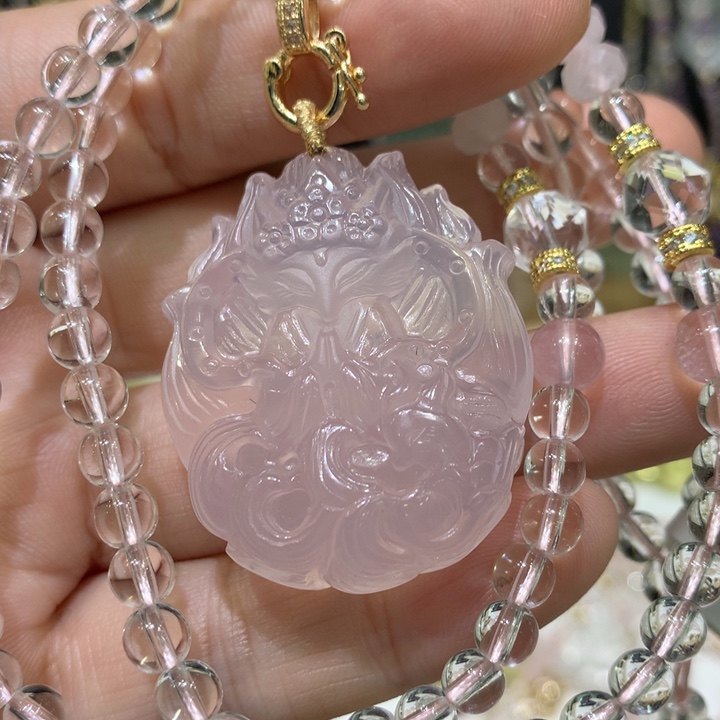 水晶颈饰未镶嵌天然