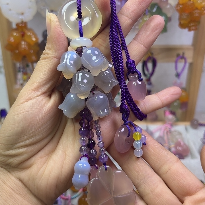 梓*汽车挂件福利款紫色