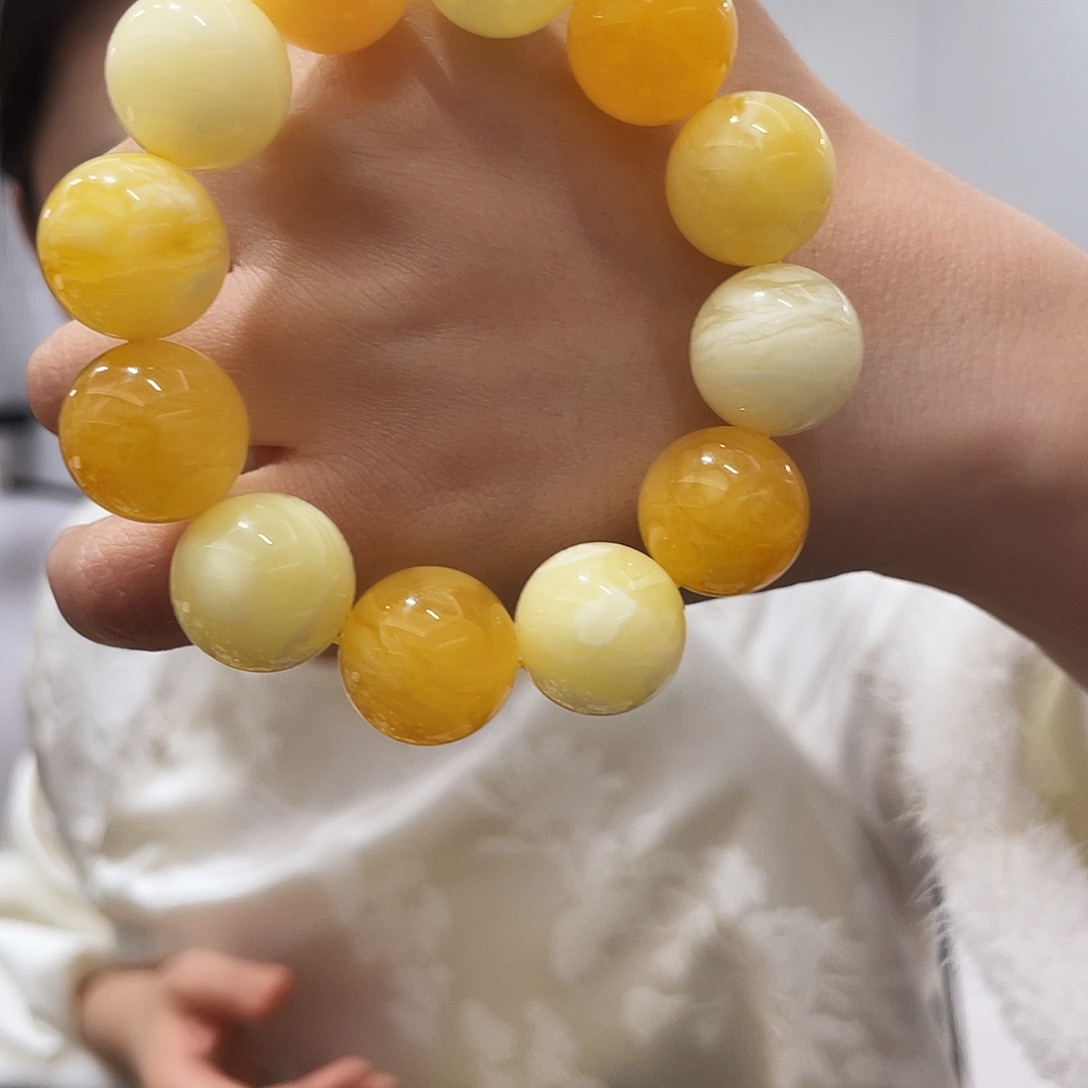 蜜蜡未镶嵌手链蜜蜡