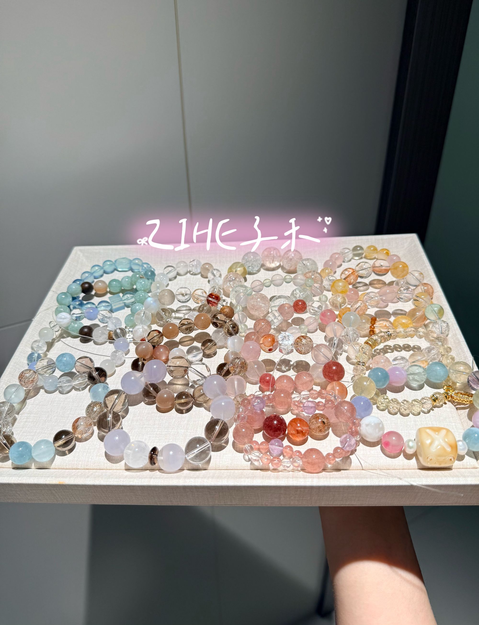 水晶手串天然设计款天然水晶定制