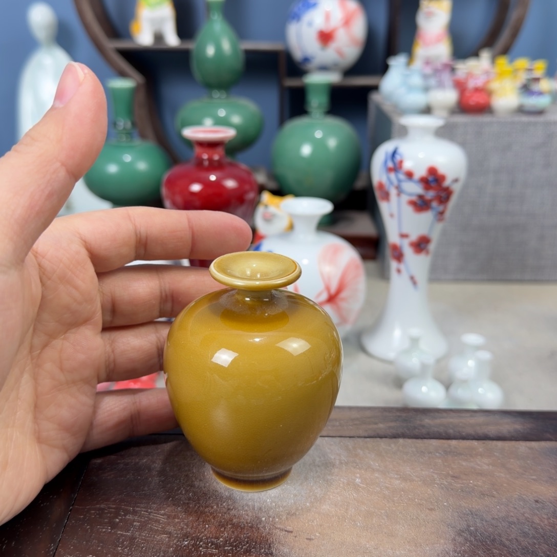 陶瓷手工小花器摆件