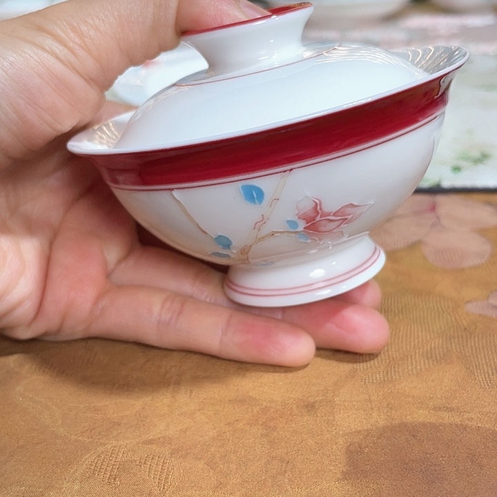 【闪购商品】玉兰风清盖碗哈哈哈