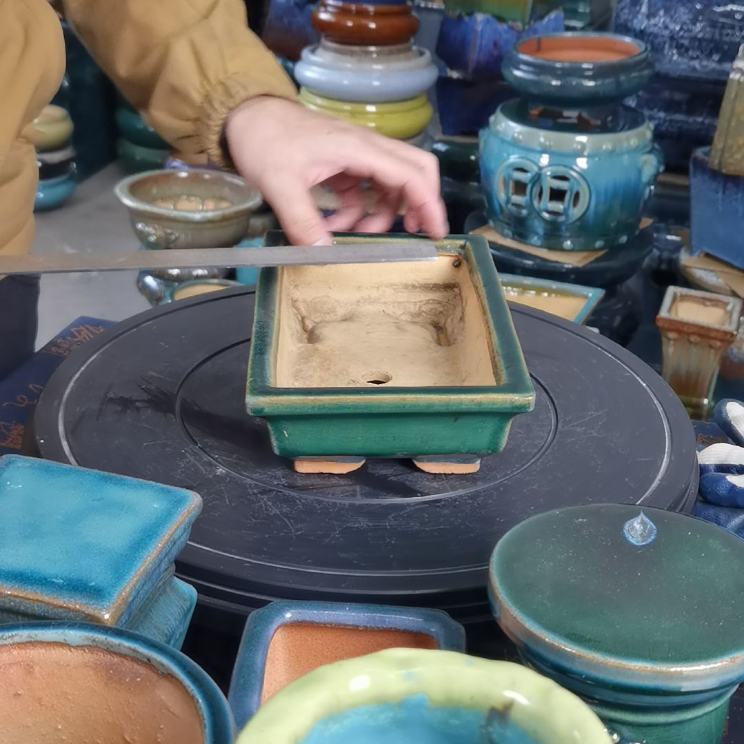 内口13*21.5深4石湾花盆默认微瑕