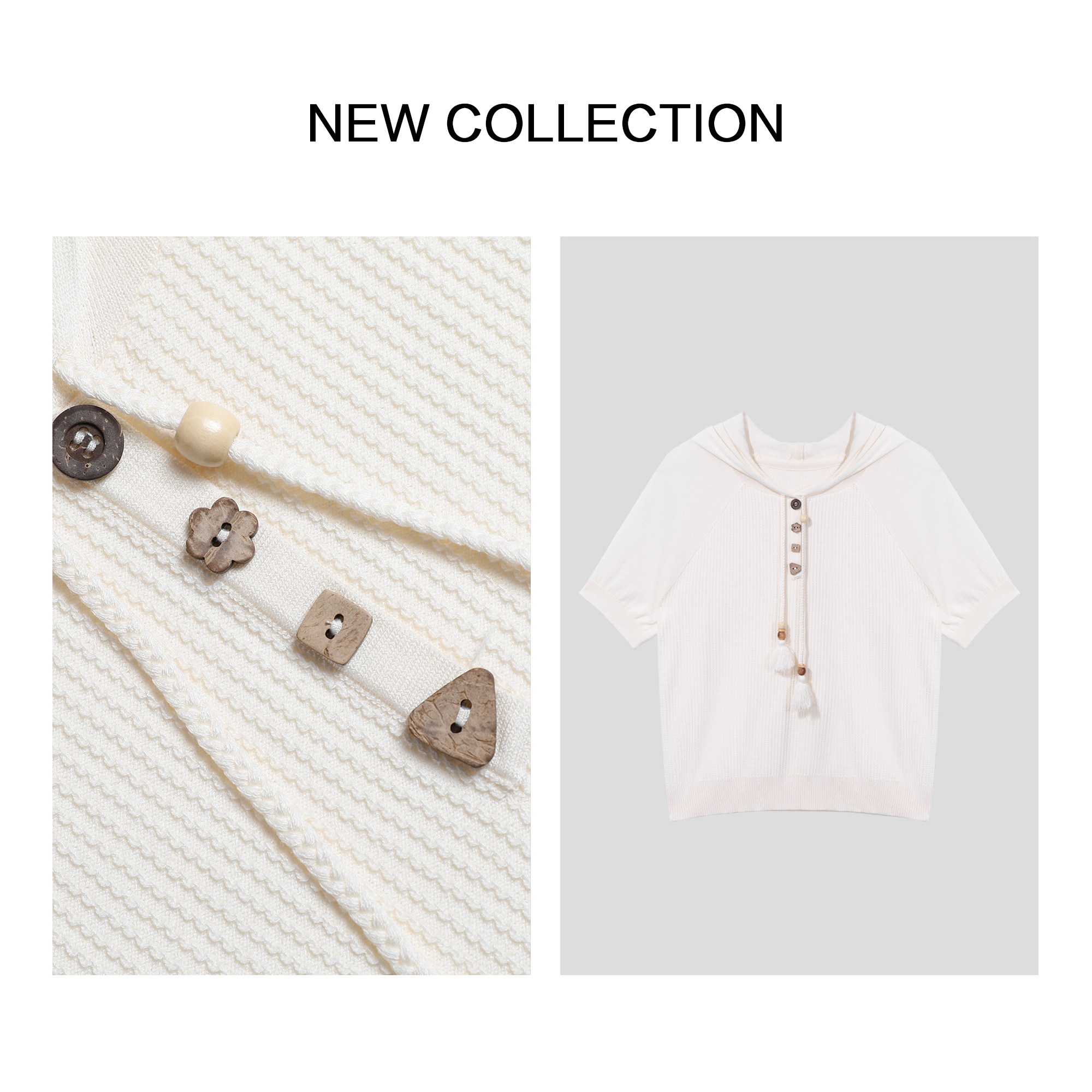 【婷婷专属】X3F28003 简约短袖针织开衫-28003