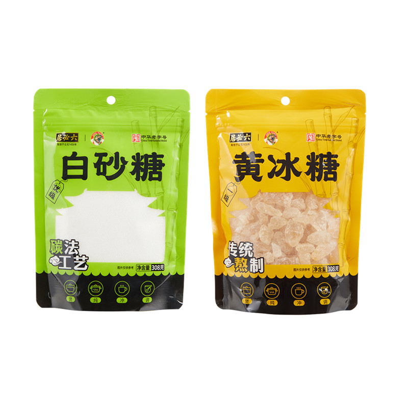 六必居 白砂糖/黄冰糖 308g 