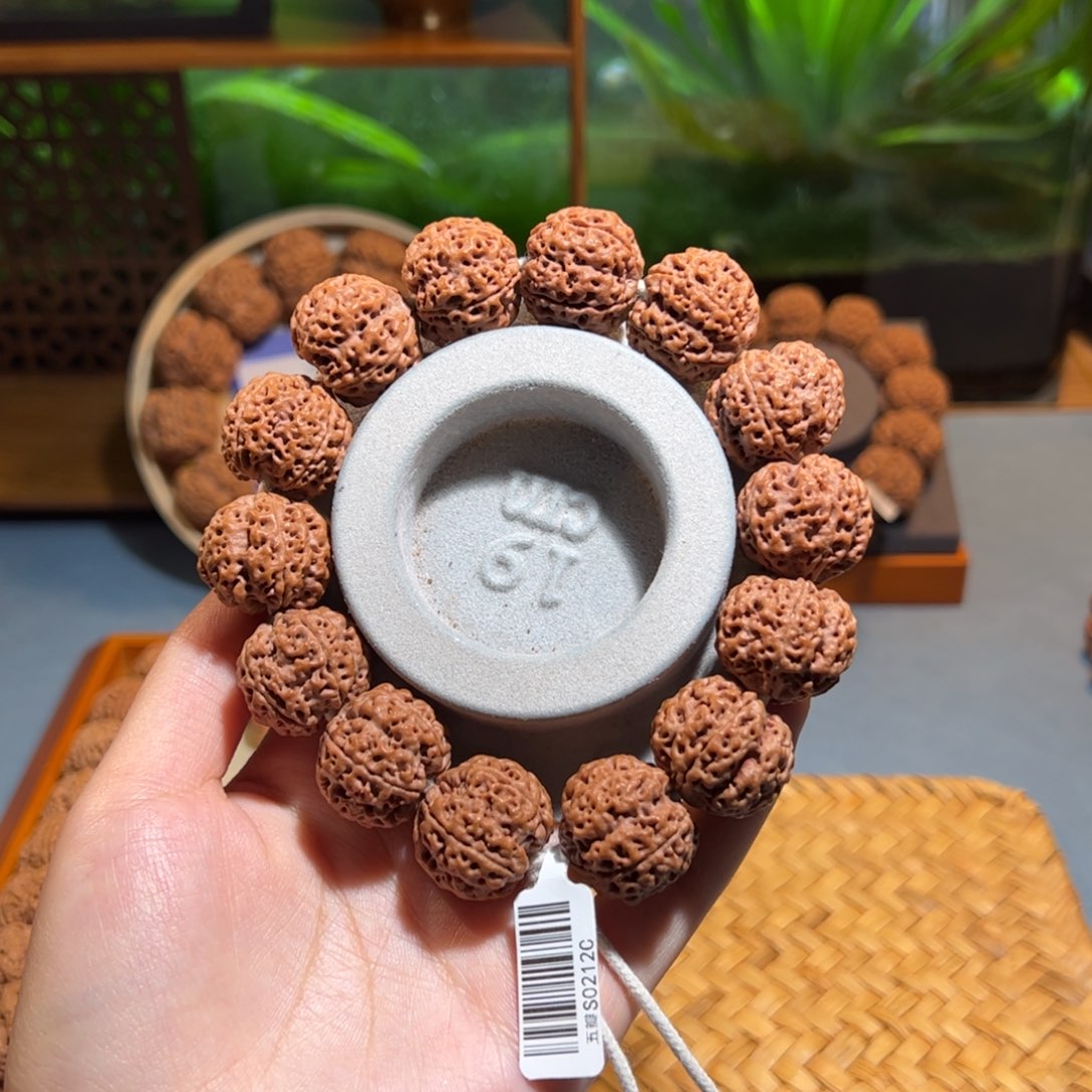 金刚菩提吊坠梁头货蜂窝梅花21mm