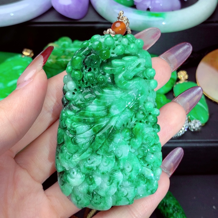 翡翠未镶嵌吊坠(不含链)