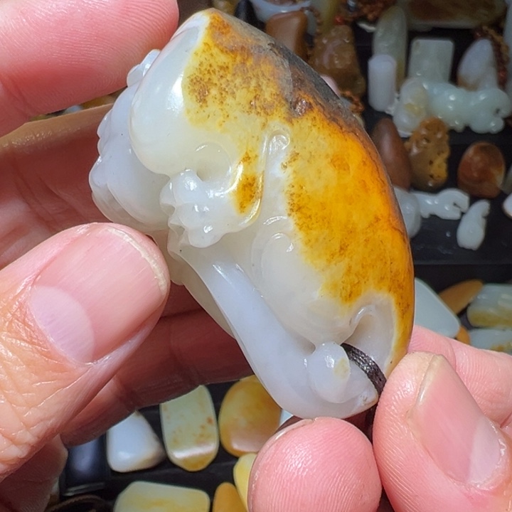 和田玉吊坠(不含链)未镶嵌