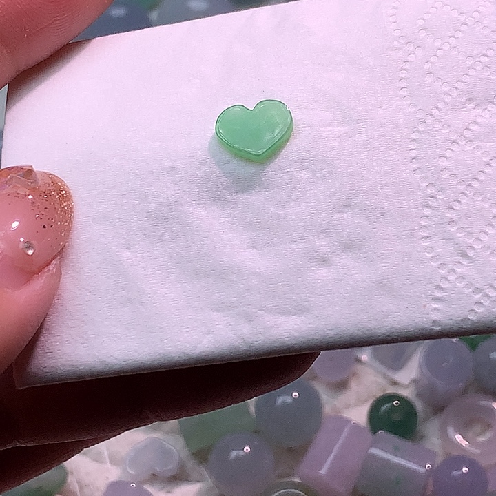翡翠散珠翡翠爱心11