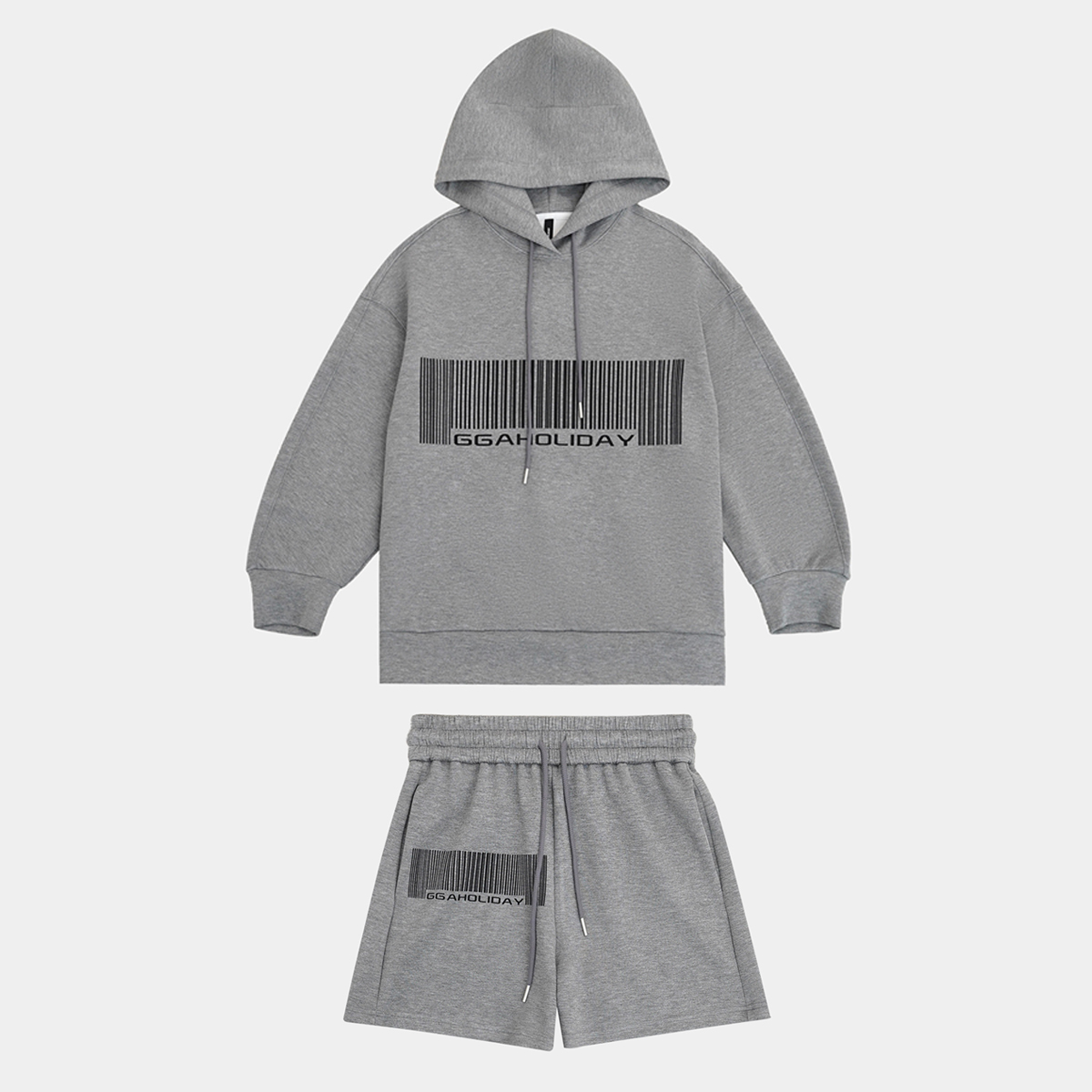 【上新】GGAHOLIDAY时尚连帽宽松潮流复古简约卫衣套装-154048/9