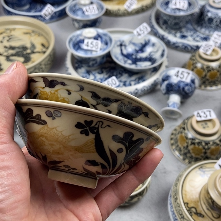巍***仑瓷片手工手绘手工制作