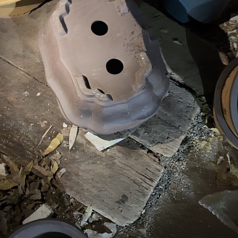 紫砂31莲花一对花盆