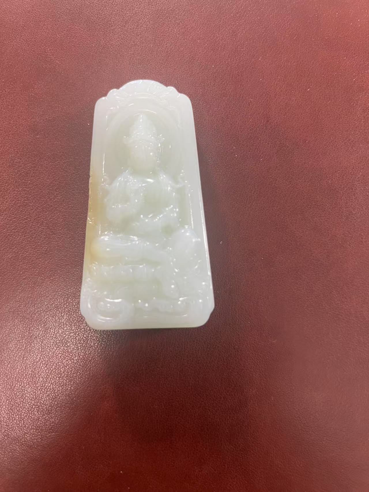 和田玉  观音 挂件 正品