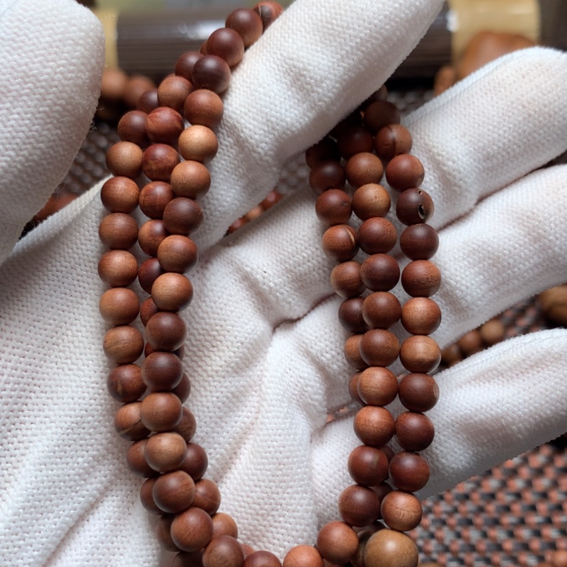 【闪购商品】檀香木手串/手链0.6*108横纹瑕疵处理价