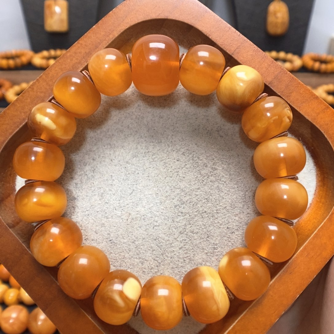 蜜蜡未镶嵌手链蜜蜡