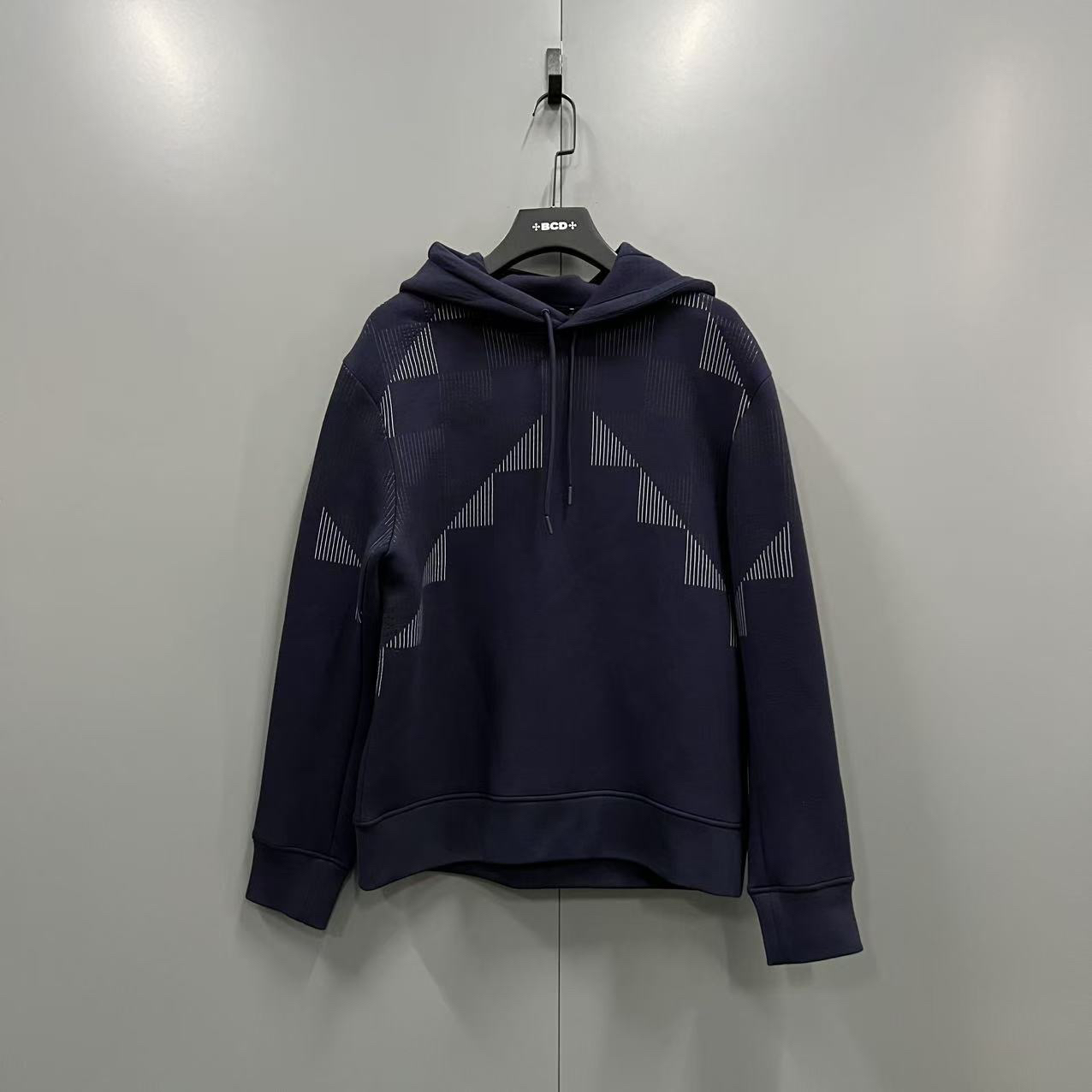 95新 GIORGIO ARMANI/阿玛尼 （jp）206 几何图案印花帽衫 S码