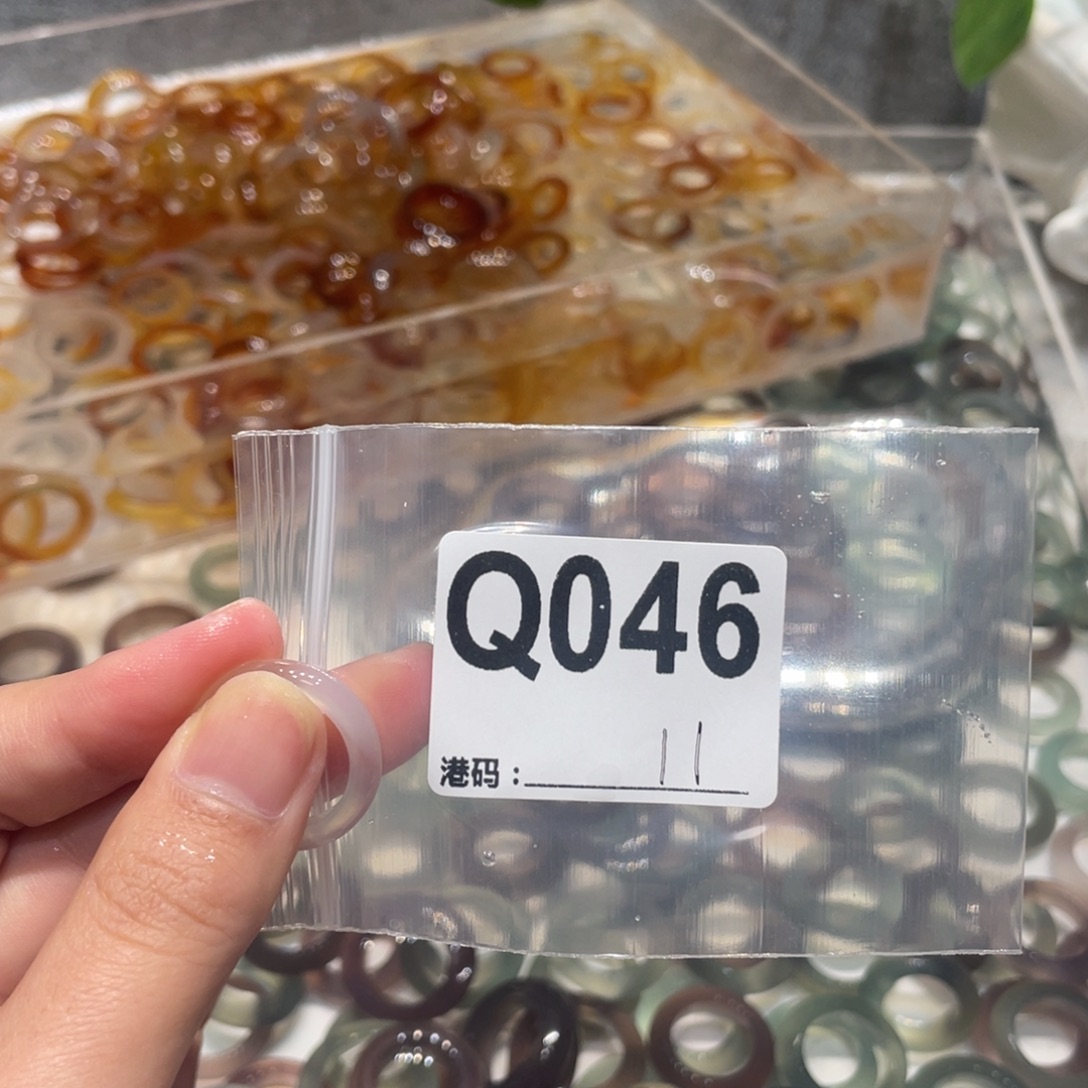 玛瑙/玉髓未镶嵌戒指046
