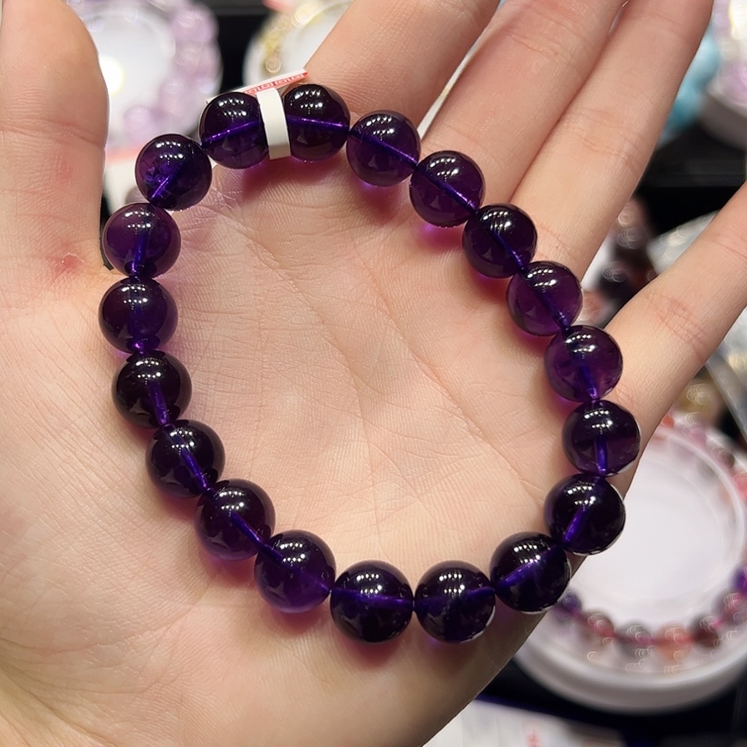 未镶嵌水晶手链sg17乌拉圭紫水晶10+