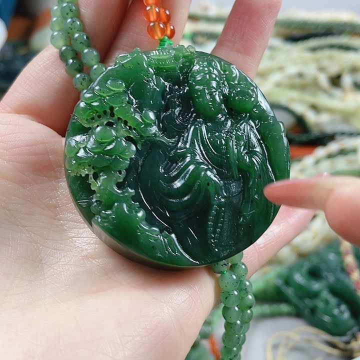 和田玉未镶嵌颈饰