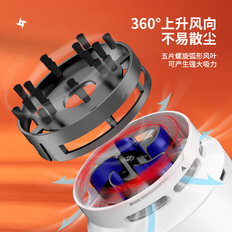 力18889桌面清洁器学生用橡皮擦屑纸屑铅笔屑充电式便携吸尘器