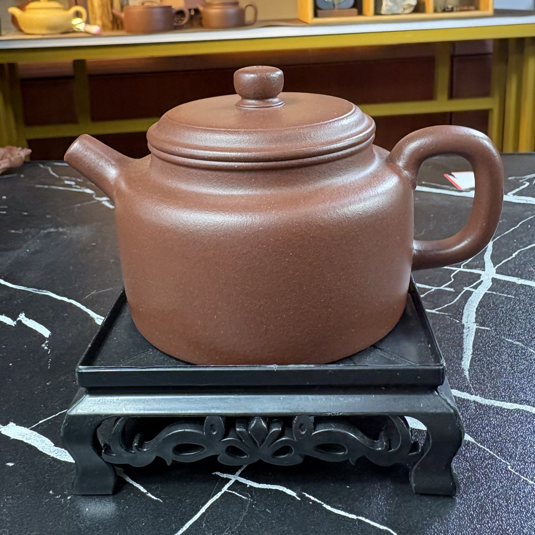 全手工中槽青180cc德中紫砂壶