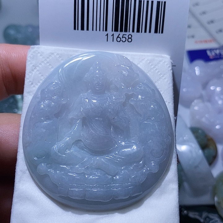翡翠未镶嵌颈饰天光墟翡翠市场现金代购