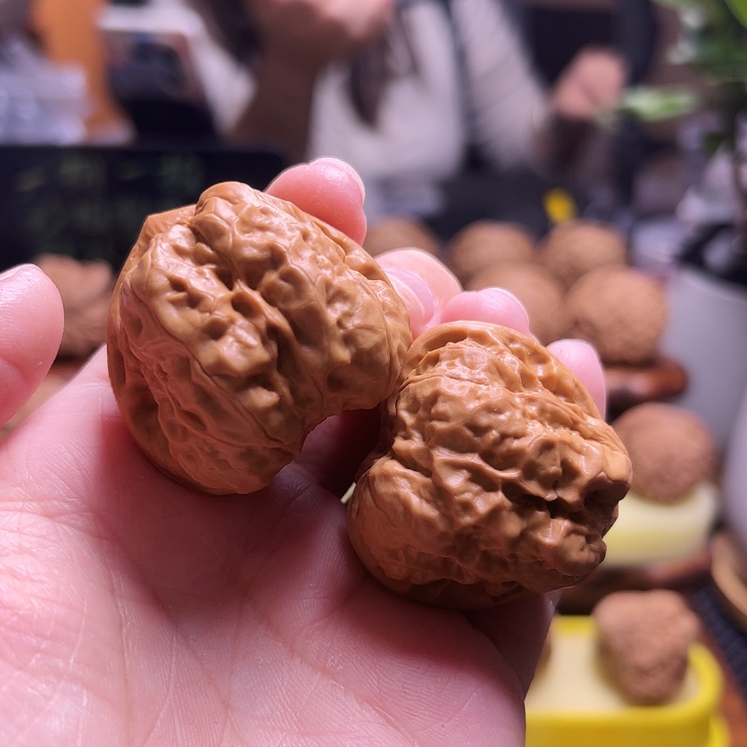 文玩核桃把件36尺三角蛙20