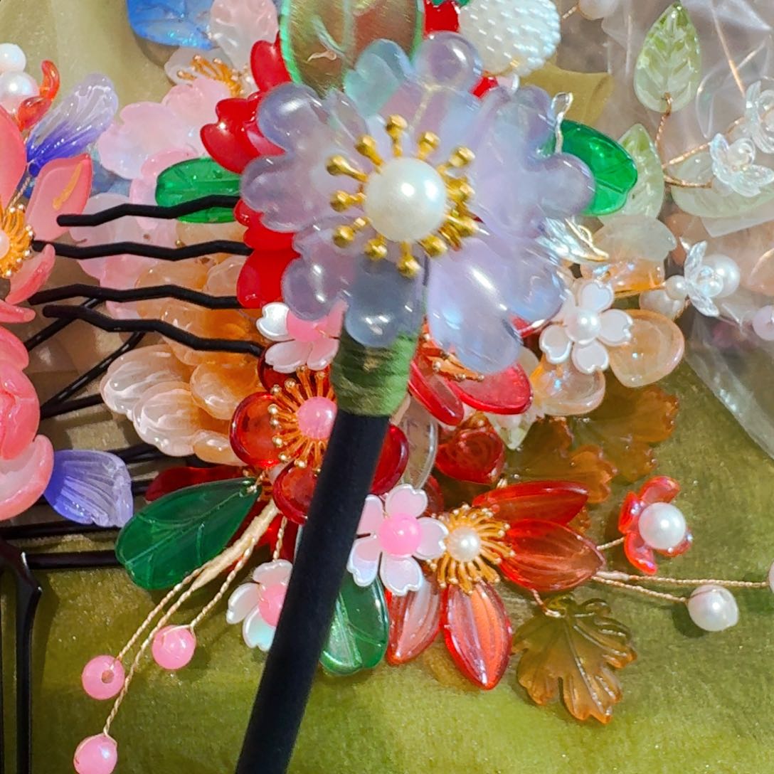 铁合金仿水晶古风琉璃发簪闪购