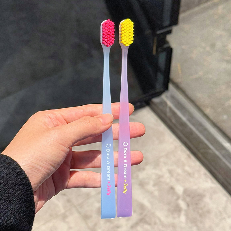 DoraADream朵拉的梦布丁牙刷成人硬软毛敏感护龈情侣家庭男女专用