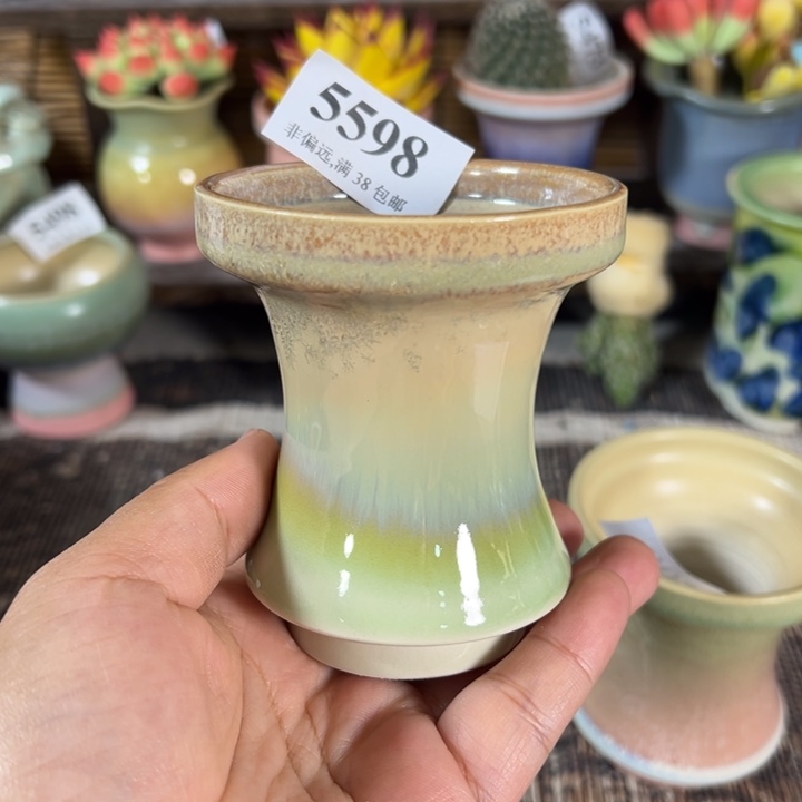 口7 手工花盆满30包邮