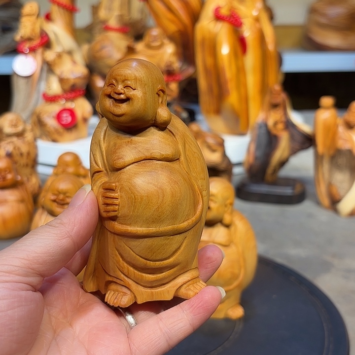校***技柏木太行崖柏弥勒佛