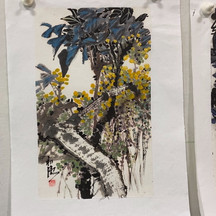 国画原创手绘花鸟作品