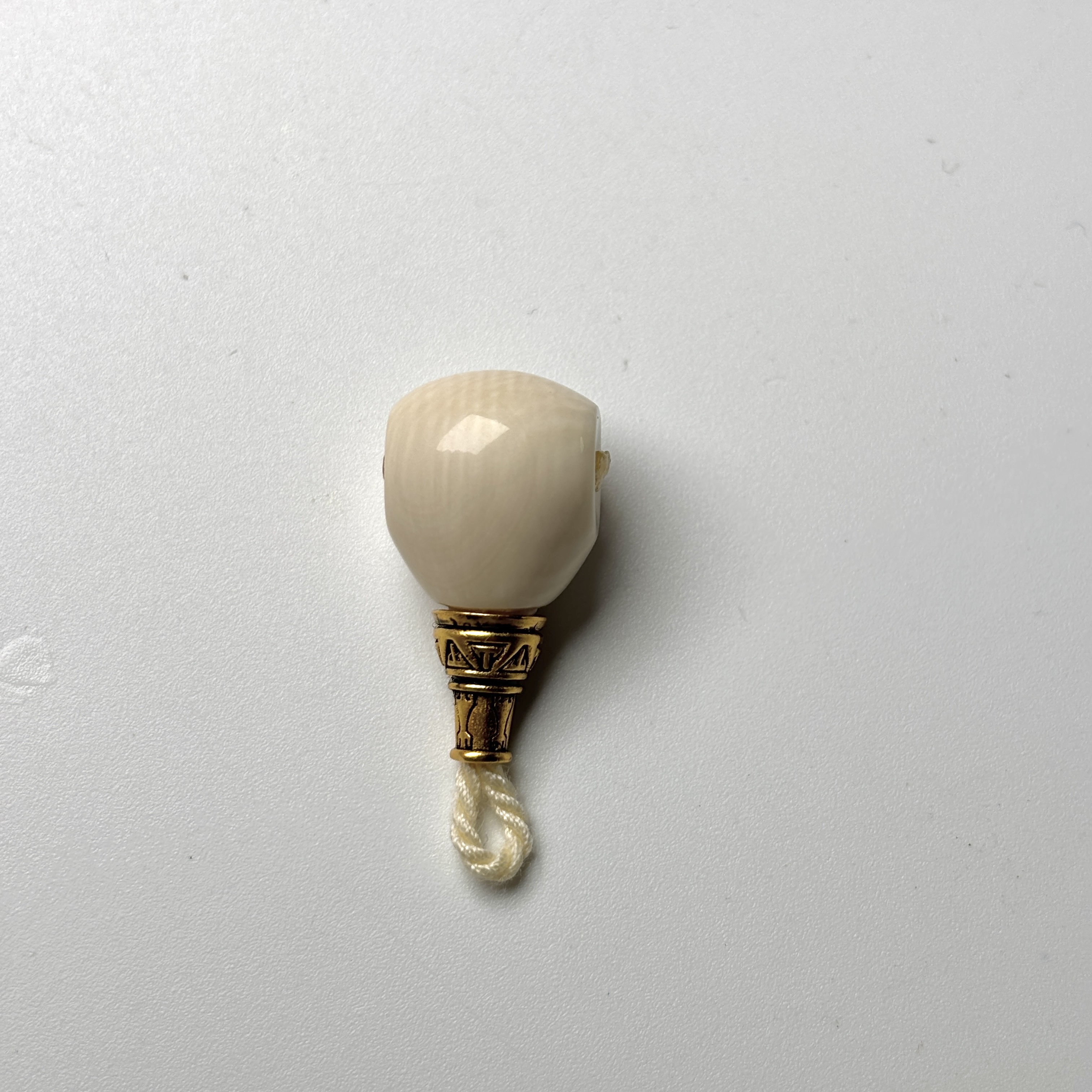 保真猛犸牙货头品质12m精工内凹三通配饰5A肉芯料一等冰料