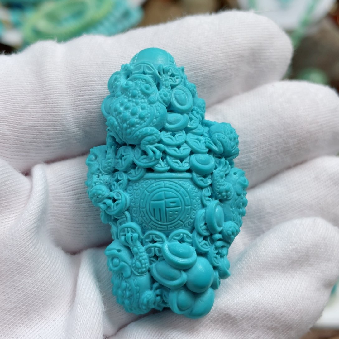 绿松石珠宝奇石未镶嵌