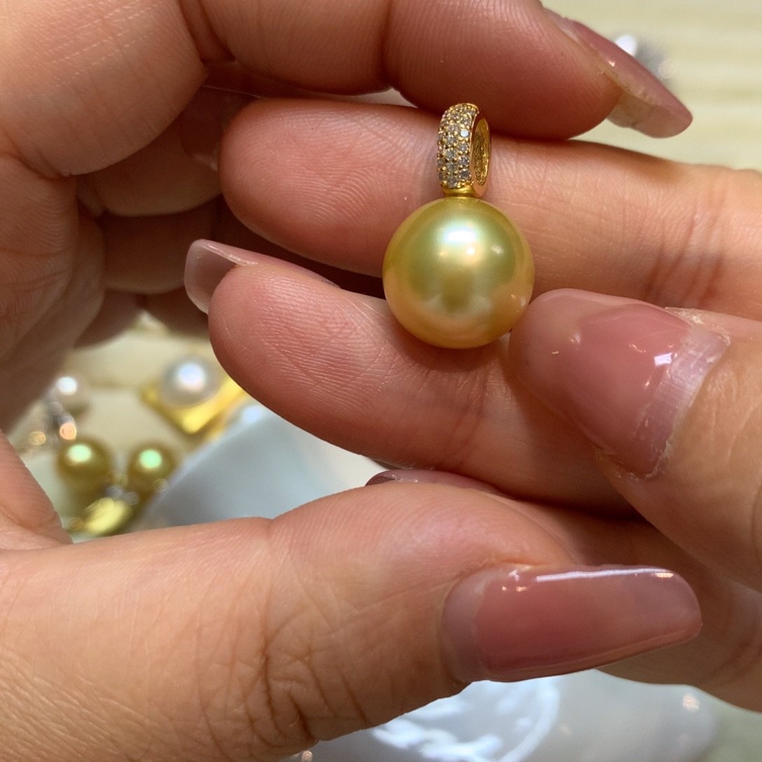 海水珍珠颈饰银S925镶嵌