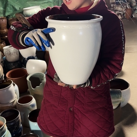 口25高31瑕疵盆 子 